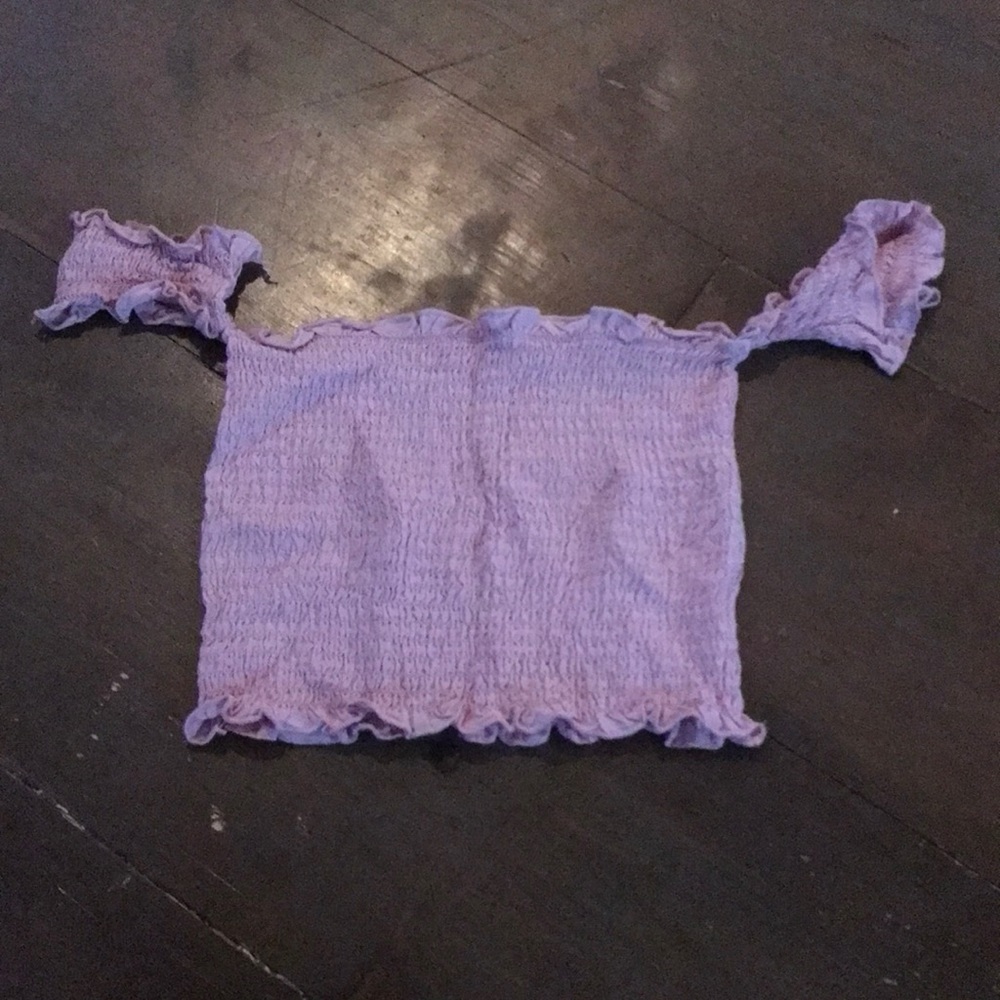 Adorable pink off the shoulder top